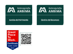 Autorregulação ANBIMA: Gestão de Patrimônio e Gestão de Recursos. Great Place To Work Certificada