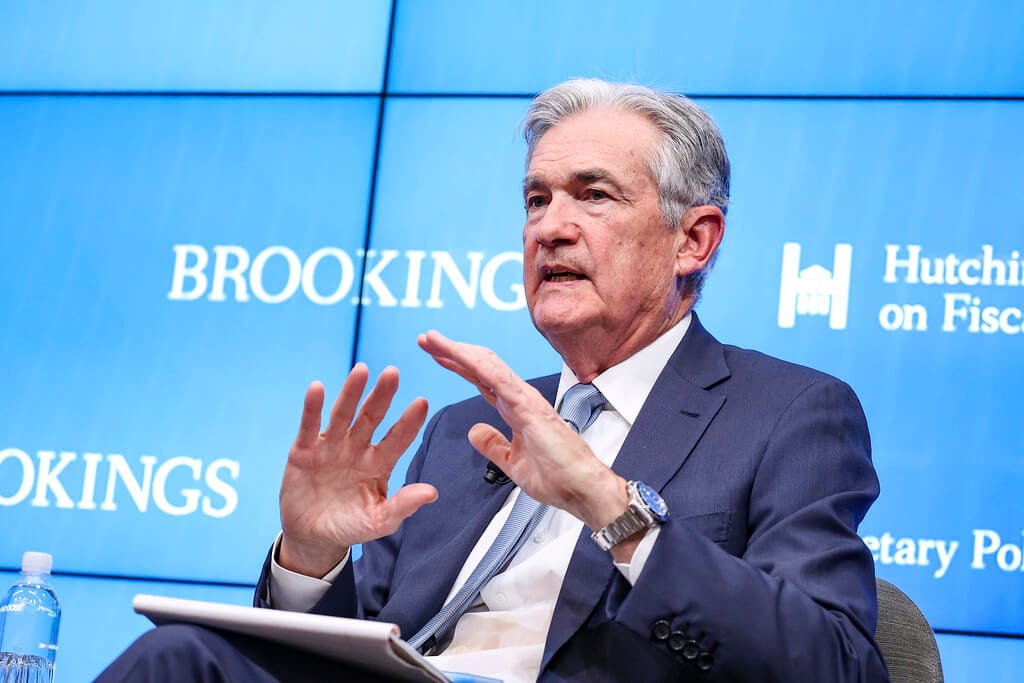 jerome powell em evento